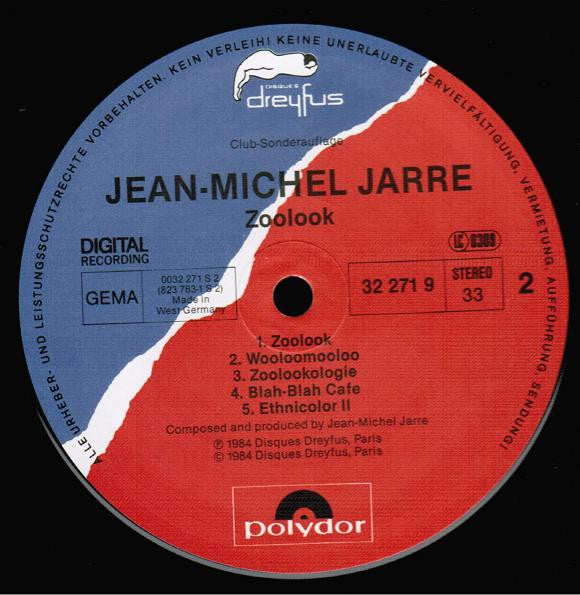 Jean-Michel Jarre : Zoolook (LP, Album, Club)