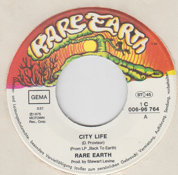 Rare Earth : City Life (7")