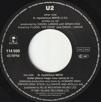 U2 : Mysterious Ways (7", Single)