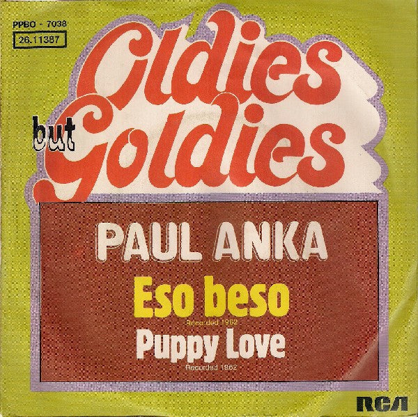 Paul Anka : Eso Beso (7", Single, RE)