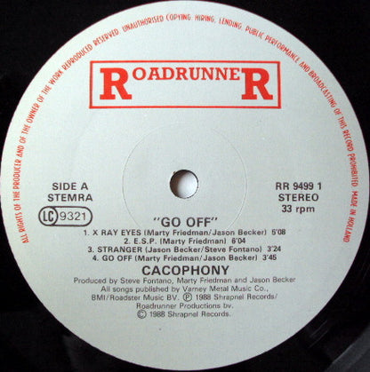 Cacophony : Go Off! (LP, Album)