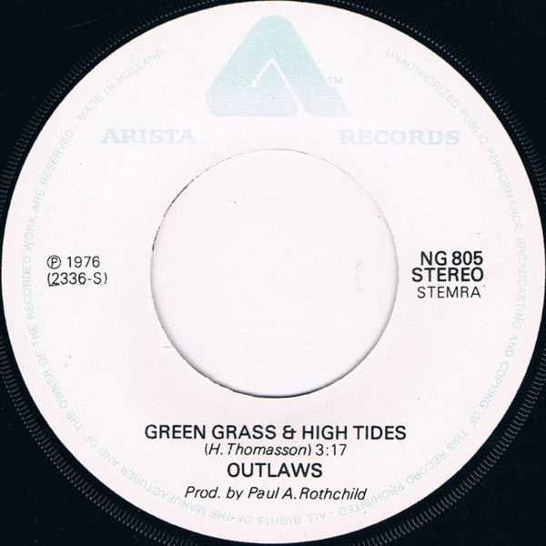 Outlaws : Green Grass & High Tides (7")
