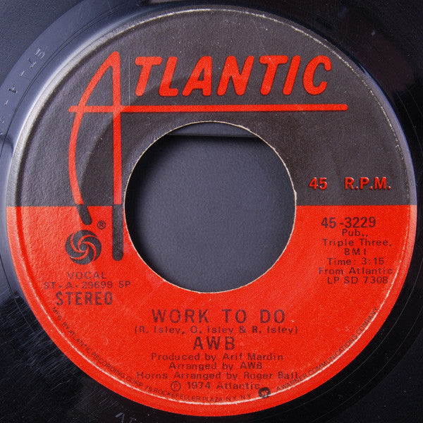 AWB* : Pick Up The Pieces (7", Single, RP, SP )
