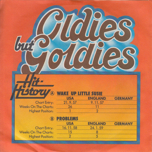 The Everly Brothers* : Wake Up Little Susie / Problems (7", Single)