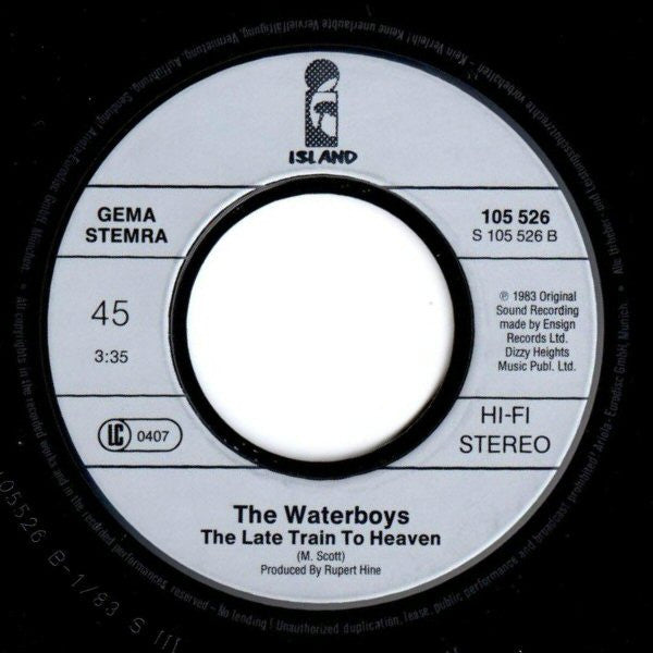 The Waterboys : A Girl Called Johnny (7", Single)
