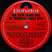 The Dave Clark Five : 25 Thumping Great Hits (LP, Comp, Mono)