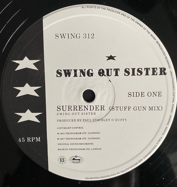 Swing Out Sister : Surrender (12", Single)