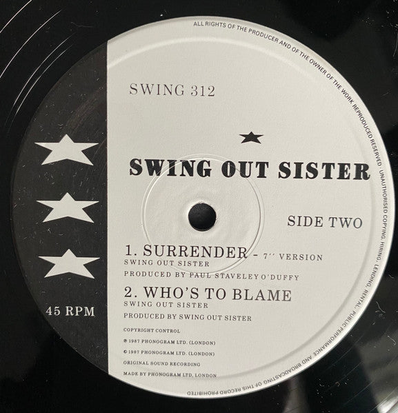 Swing Out Sister : Surrender (12", Single)