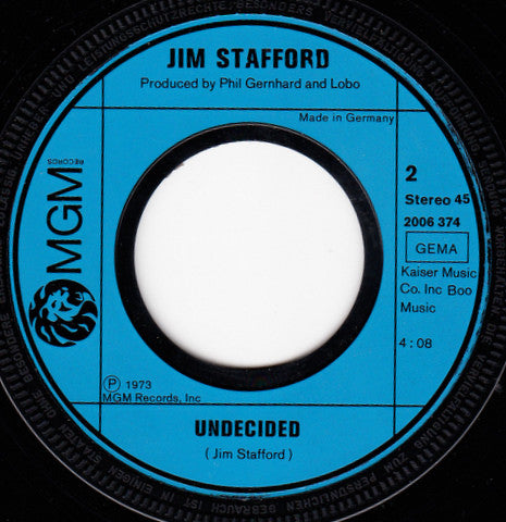 Jim Stafford : Spiders & Snakes (7", Single)