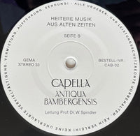 Capella Antiqua Bambergensis , Leitung: Prof. Dr. Wolfgang Spindler* : Heitere Musik Aus Alten Zeiten (LP, Album)