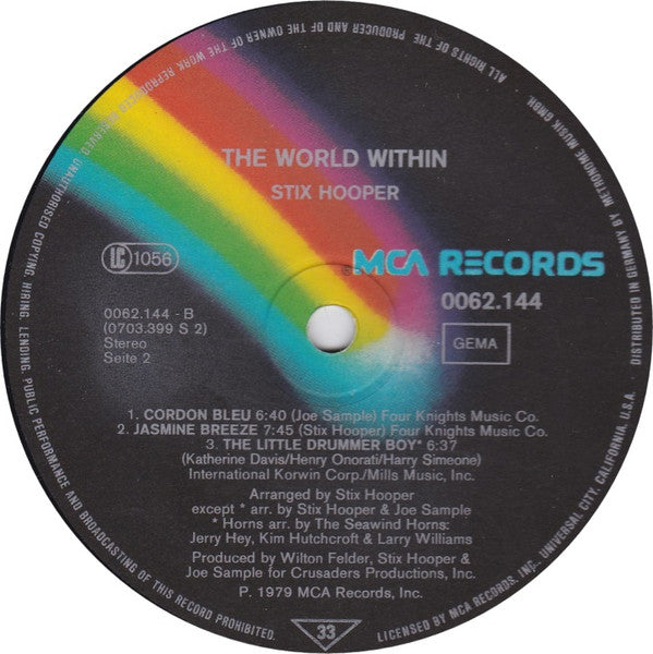 Stix Hooper* : The World Within (LP, Album)
