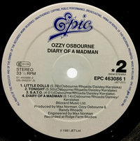 Ozzy Osbourne : Diary Of A Madman (LP, Album, RE)
