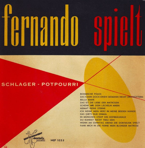 Fernando Trio : Fernando Spielt Schlager - Potpourri (7", EP)