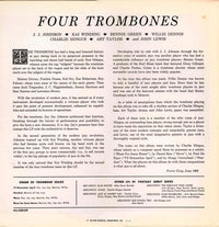 Four Trombones*, J.J. Johnson, Kai Winding, Benny Green*, Willie Dennis, Charlie Mingus*, John Lewis (2) : Four Trombones Vol. 1 (LP, Comp, Mono, Ltd, RE)