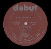 Four Trombones*, J.J. Johnson, Kai Winding, Benny Green*, Willie Dennis, Charlie Mingus*, John Lewis (2) : Four Trombones Vol. 1 (LP, Comp, Mono, Ltd, RE)