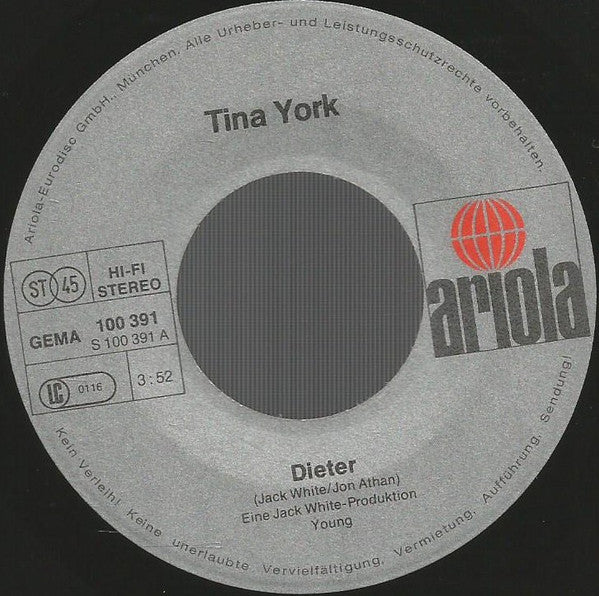 Tina York : Dieter (7", Single)