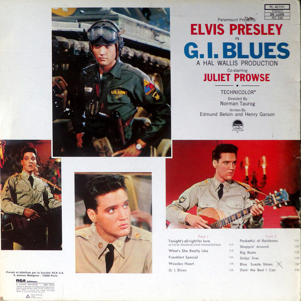 Elvis Presley : G.I. Blues (LP, Album, RE)