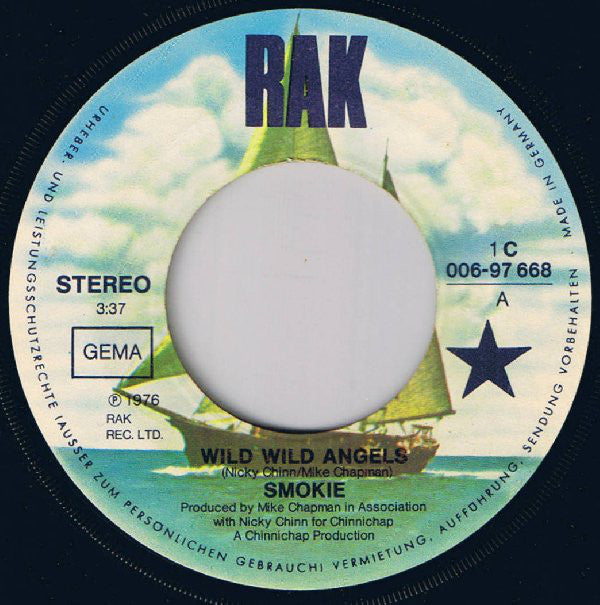 Smokie : Wild Wild Angels (7", Single)