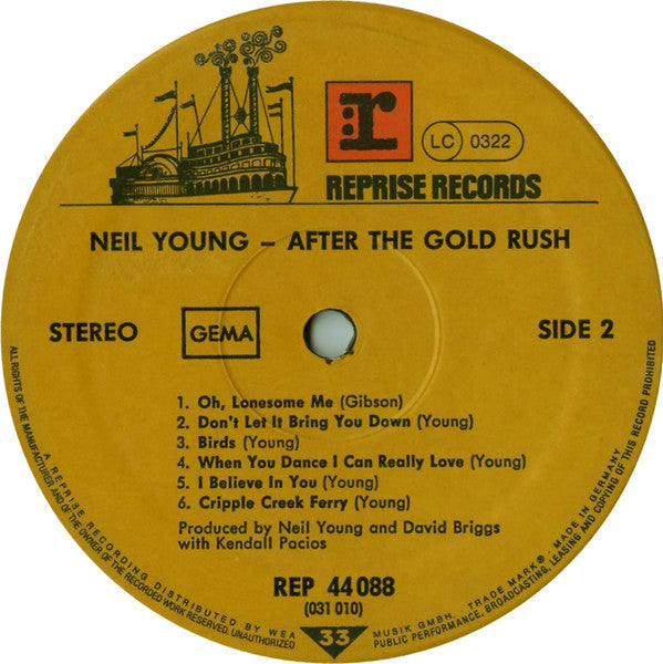 Neil Young : After The Gold Rush (LP, Album, RE, Gat)