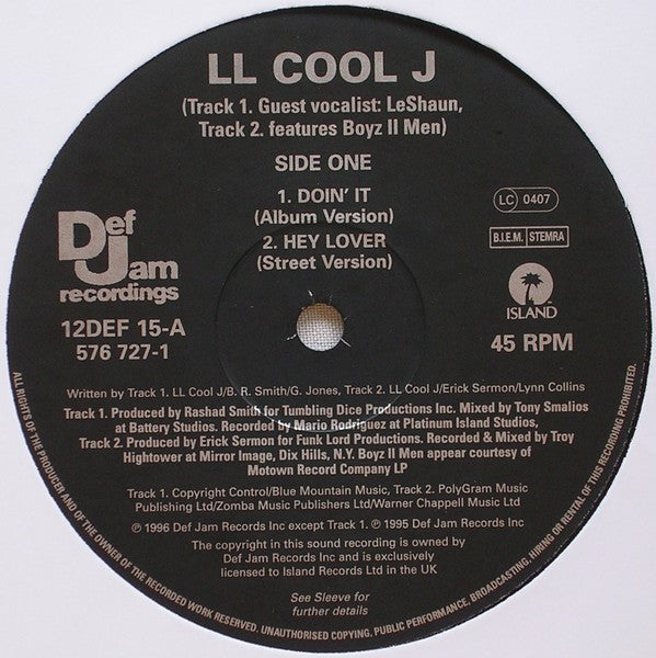 LL Cool J : Doin It (12")