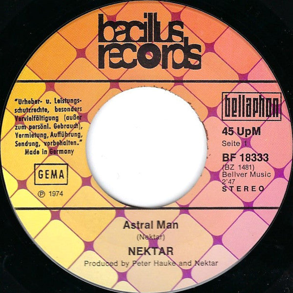 Nektar : Astral Man (7", Single)