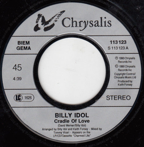 Billy Idol : Cradle Of Love (7", Single)
