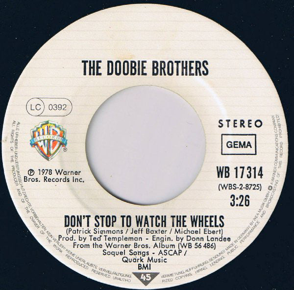 The Doobie Brothers : What A Fool Believes (7", Single)