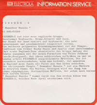 Fischer-Z : Remember Russia (7", Single)