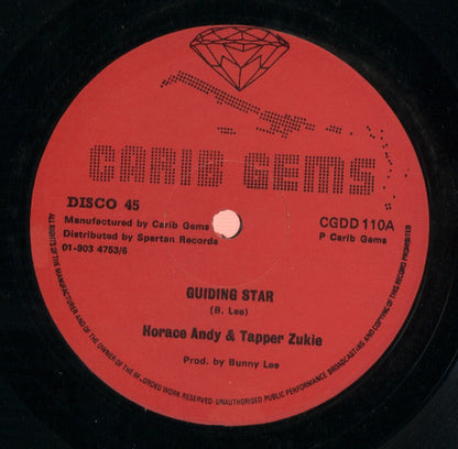 Horace Andy & Tapper Zukie / Horace Andy & Sticks* : Guiding Star / Zion Gate (12")