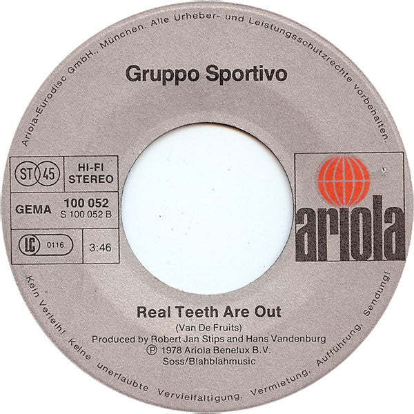 Gruppo Sportivo : Hey Girl (7", Single)