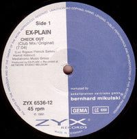 Ex-Plain : Check Out (12", Maxi)