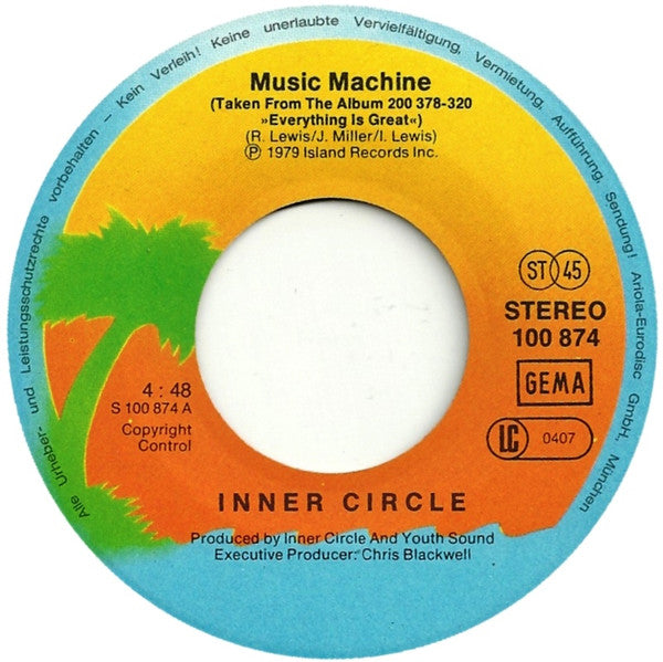 Inner Circle : Music Machine / Mary Mary (7", Single)