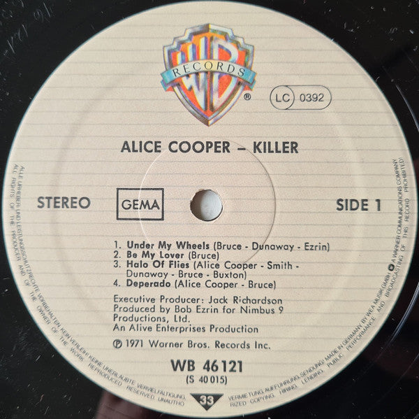 Alice Cooper : Killer (LP, Album, RE)
