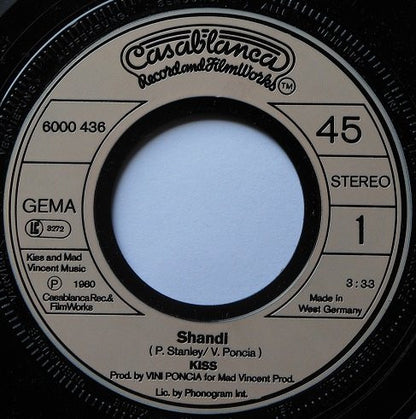 Kiss : Shandi (7", Single)