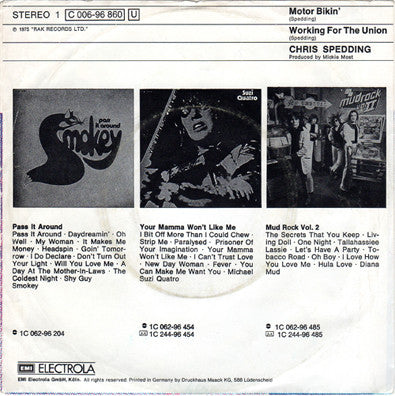 Chris Spedding : Motor Bikin' (7", Single)