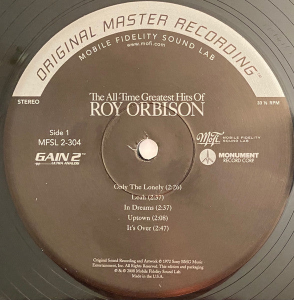 Roy Orbison : The All-Time Greatest Hits Of (2xLP, Comp, Ltd, Num, RE, RM, S/Edition)