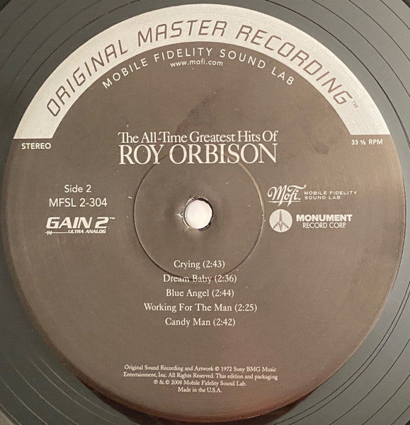 Roy Orbison : The All-Time Greatest Hits Of (2xLP, Comp, Ltd, Num, RE, RM, S/Edition)