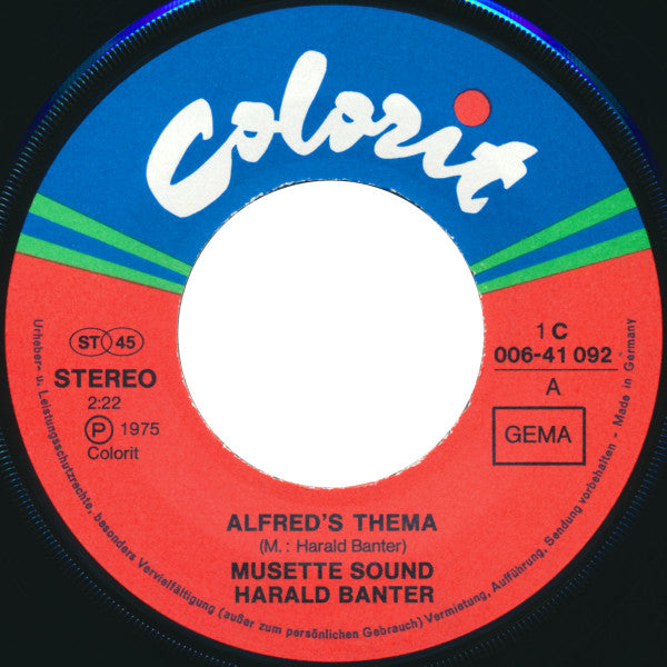 Musette Sound Harald Banter : Alfred's Thema (7")