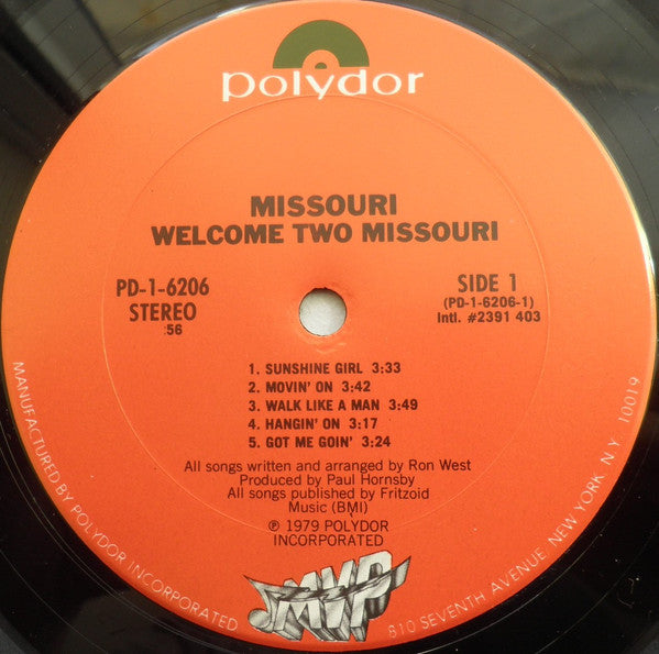 Missouri (2) : Welcome Two Missouri (LP, Album, Pit)