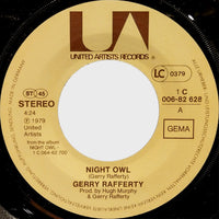 Gerry Rafferty : Night Owl (7", Single)