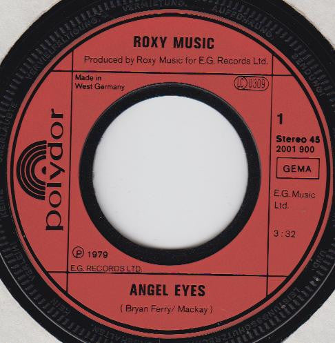 Roxy* : Angel Eyes (7", Single)
