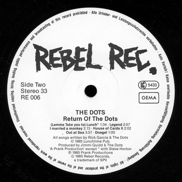 The Dots (5) : Return Of The Dots (LP, Album)