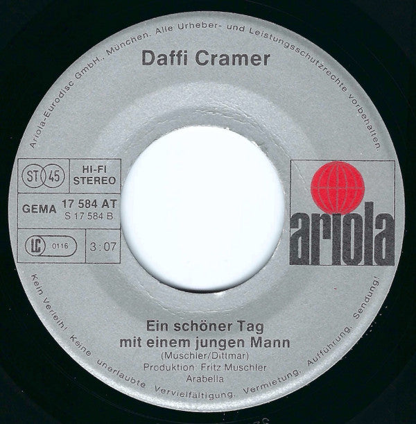 Daffi Cramer : Ein Mann Mit Brille (7", Single)