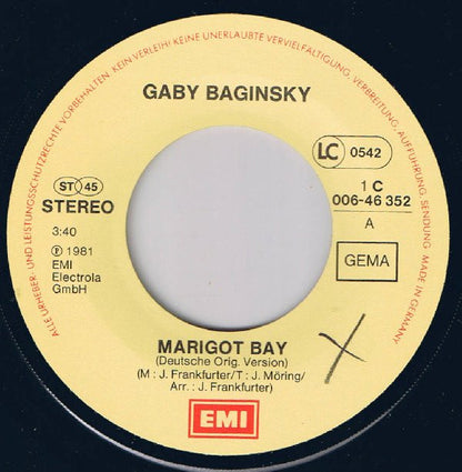 Gaby Baginsky : Marigot Bay (7", Single)