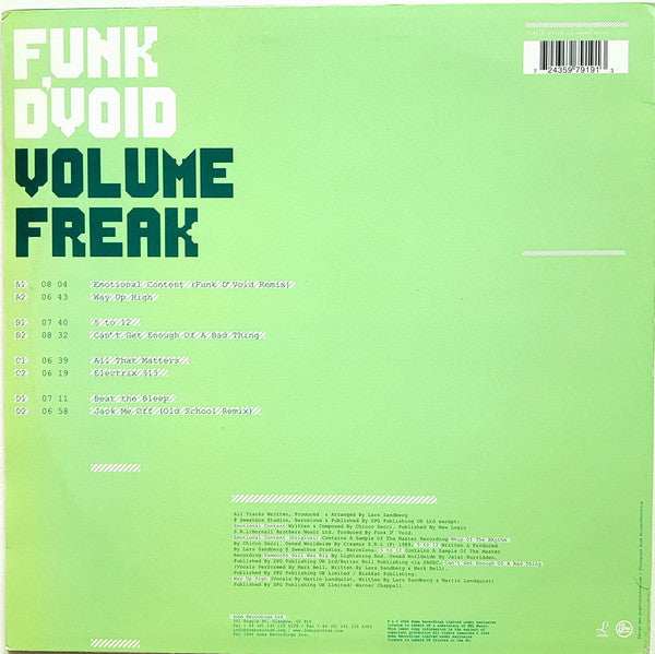 Funk D'Void : Volume Freak (2xLP, Album)