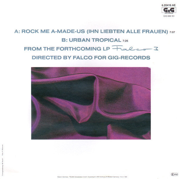 Falco : Rock Me Amadeus (12", Maxi, Cle)