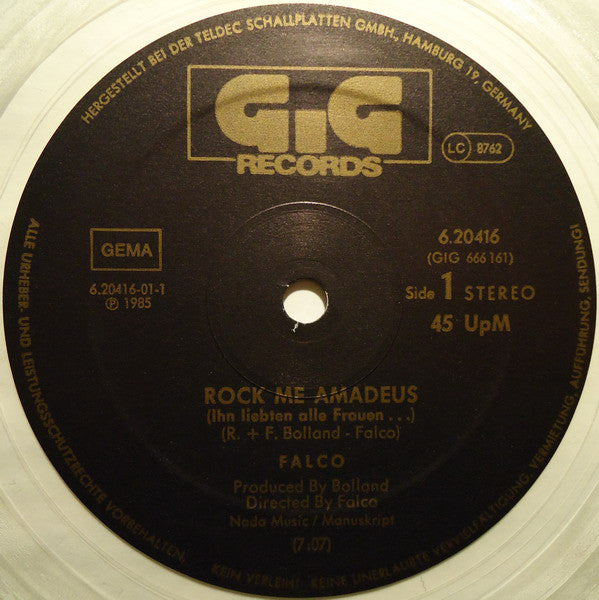 Falco : Rock Me Amadeus (12", Maxi, Cle)