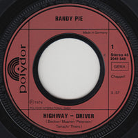 Randy Pie : Highway Driver (7", Single)