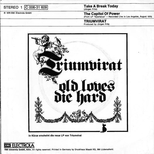 Triumvirat : Take A Break Today (7", Single)