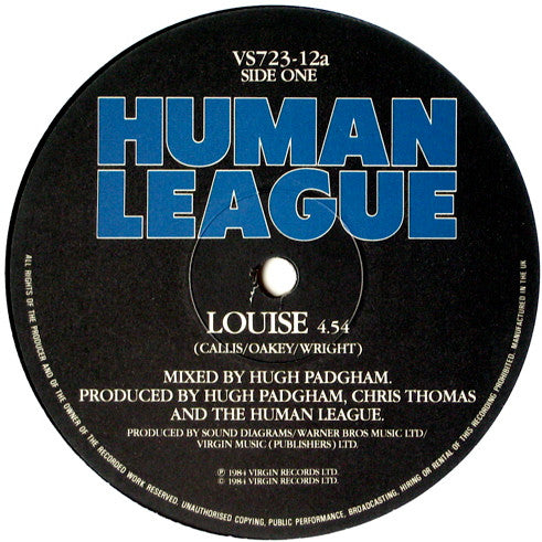 The Human League : Louise (12", Single)